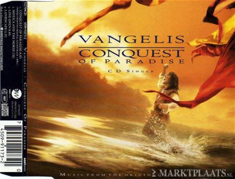 Vangelis - Conquest Of Paradise 4 Track CDSingle - 1