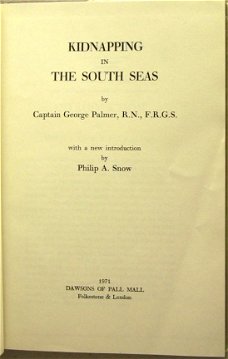 Kidnapping in the South Seas HC Palmer Pacific Blackbirding