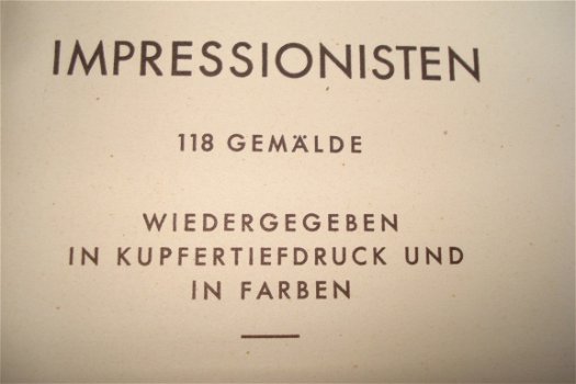 DIE IMPRESSIONISTEN duits IM PHAIDON-VERLAG 1937 - 5