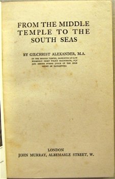 From the Middle Temple to the South Seas 1927 Pacific Fiji - 1