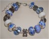 Pandora Style bedelarmband Delftsblauw - maat naar wens - 1 - Thumbnail