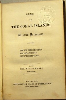 Gems from the Coral Islands 1855 Gill Pacific New Hebrides - 2