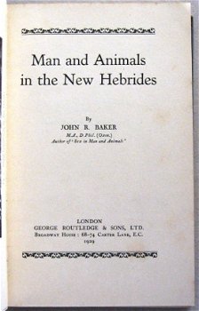 Man and Animals in the New Hebrides 1929 Baker Pacific R6726 - 4