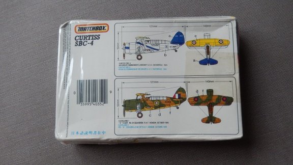 Bouwmodel Matchbox Curtiss SBC-4 1/72 PK-35 - Afbeelding 2