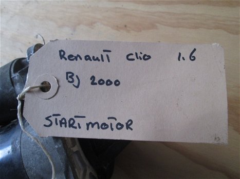 Renault Clio 1.6 Bouwjaar 2000 Startmotor los op voorraad - 2