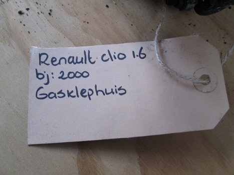 Renault Clio 1.6 Bouwjaar 2000 Gasklephuis los op voorraad - 2