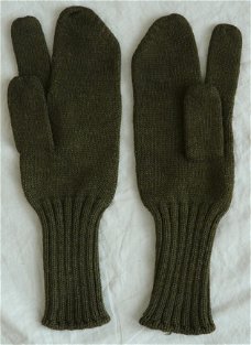 Handschoenen Binnenvoering, Winter, Koninklijke Landmacht, jaren'70/'80.(Nr.3)