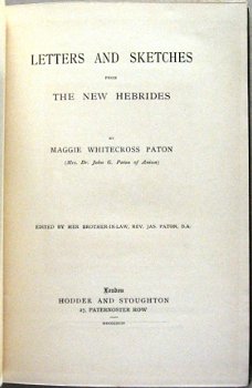 Letters & Sketches from New Hebrides 1894 1e Pacific R6721 - 2