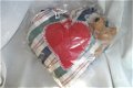 Valentijnshart Handgemaakte harten van stof diverse modellen van 11 tot 28 cm Hart 1 30 cm 5 eur - 5 - Thumbnail