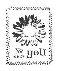 NIEUW cling stempel About Us You Stitched Tag van Unity Stamp.