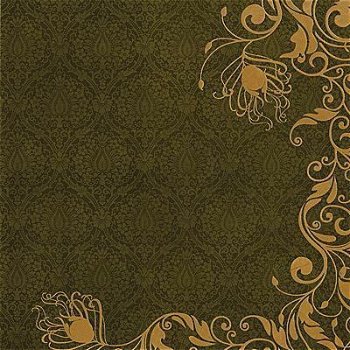 NIEUW vel metallic glans scrappapier Royal Garden 12 Brown van DCWV - 1