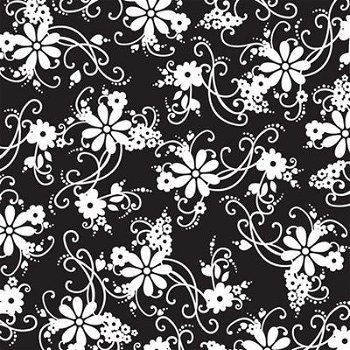 NIEUW vel scrappapier Black Flourish van Doodlebug Designs - 1