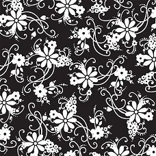 NIEUW vel scrappapier Black Flourish van Doodlebug Designs