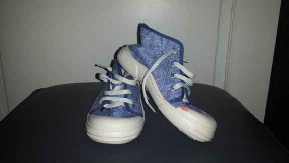 Voute Plantaire blauw jeans canvas schoenen maat 27 - 1