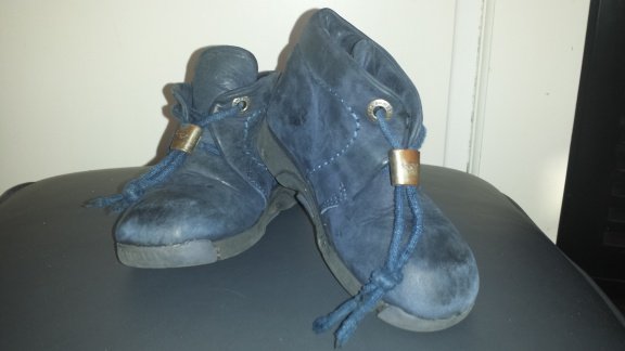 Bumper donker blauwe leren schoenen maat 25 - 1
