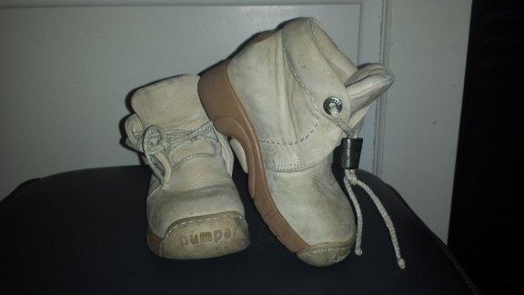 Bumper beige geheel leren schoenen maat 25 - 1