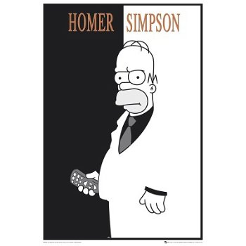 The Simpsons - Scarface prints bij Stichting Superwens! - 1