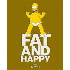 The Simpsons - Fat and Happy prints bij Stichting Superwens!