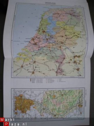 Kleine Schoolatlas der gehele aarde met platen - Afbeelding 2