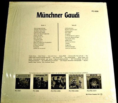 LP Beierse volksmuziek,Münchner Gaudi,jr.'60,nst,CND(p) - 2