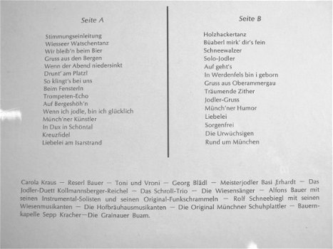 LP Beierse volksmuziek,Münchner Gaudi,jr.'60,nst,CND(p) - 6