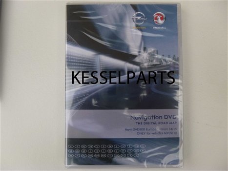 Opel DVD800 Europa navigatie DVD 800 Modeljaar 2009 2010 MY2009 MY 2010 - 2