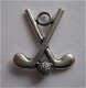 bedeltje/charm sport : golfclubs - 24x24 mm - 1 - Thumbnail