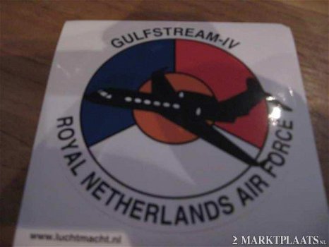 Gulfstream - Luchtmachtsticker Royal Netherlands Air Force - 1