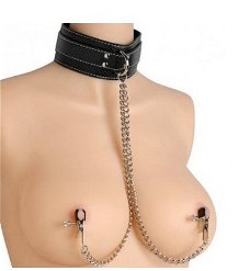 Ketting Tepelklemmen nek bondage tkk2