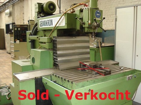 VERKOCHT - CNC frees machine MIKRON , model WF41C - 1