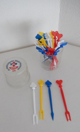 Kunststof gekleurde cocktailprikkers - Afbeelding 3