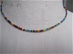 origineel hippie ketting trade beads met messing trommel slotje - 1 - Thumbnail