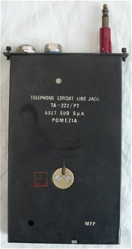 Telephone Circuit Line Jack, type: TA-222/PT, US Army, jaren'60/'70.(Nr.1) - 1