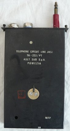 Telephone Circuit Line Jack, type: TA-222/PT, US Army, jaren'60/'70.(Nr.1)