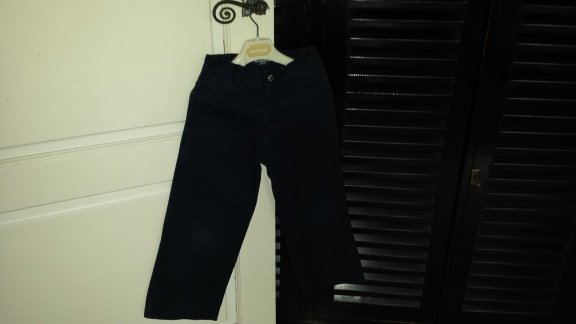 McGregor donker blauwe broek 5 pocket pantalon maat 128 - 1