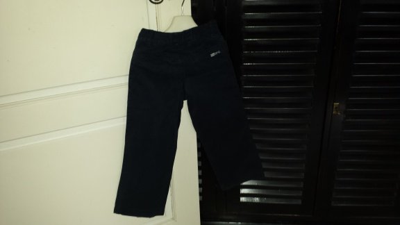 McGregor donker blauwe broek 5 pocket pantalon maat 128 - 2