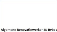 Algemene Renovatiewerken KJ Bvba Antwerpen