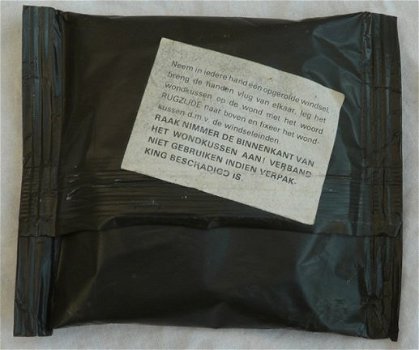 Verband Pakje, Snelverband, 18x10cm, Koninklijke Landmacht, 1980.(Nr.1) - 2