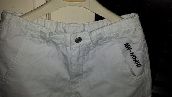 Another World witte 3/4 broek maat 128 nieuw - 3