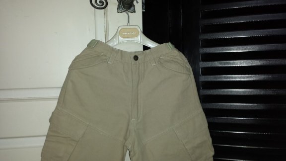 Piom Bino beige 3/4 broek skater met stoere zakken maat 128 - 2