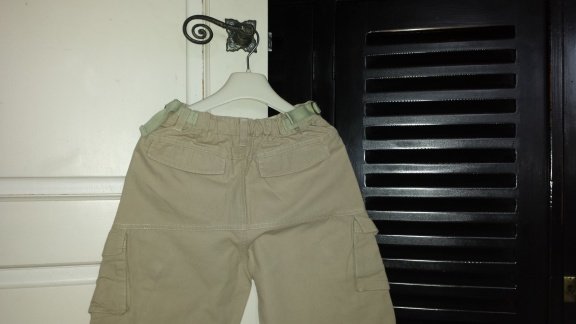 Piom Bino beige 3/4 broek skater met stoere zakken maat 128 - 3