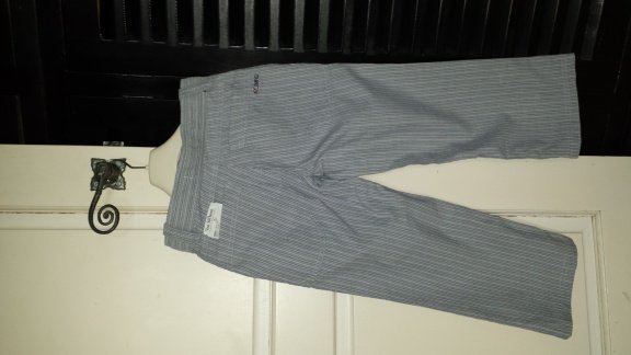 McGregor mooie grijs blauw wit gestreepte broek nieuw maat 116 - 4