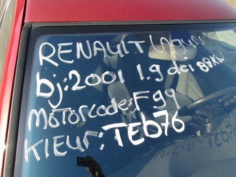 Renault Laguna 1.9 dci Rood Plaatwerk en Onderdelen - 4