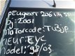 Peugeot 206 1.4 2001 Kleurcode EYC Plaatwerk op voorraad - 3 - Thumbnail