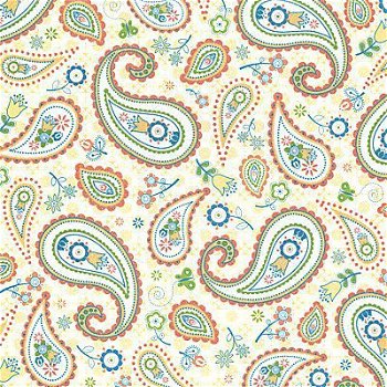 NIEUW vel glossy glitter scrappapier Whimsy 2 Paisley van DCWV - 1