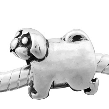 Zilveren Pandora Style bedel Hondenpootjes voor alle merken - 7