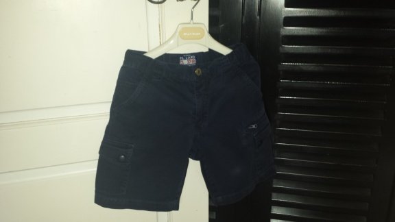 Pololand donker blauwe korte broek bermuda maat 128 - 1