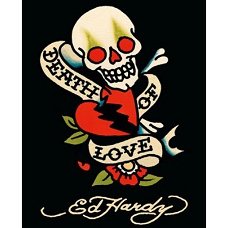 Ed Hardy - Death of Love prints bij Stichting Superwens!