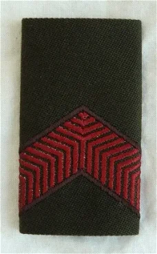 Rang Onderscheiding, Blouse, Soldaat 2e Klasse, Koninklijke Landmacht, 1984-2000.(Nr.3)