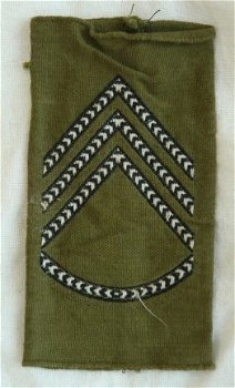 Rang Onderscheiding / Rankslide, Sergeant, Airforce / Luchtmacht, Denemarken, jaren'80.(Nr.1) - 0